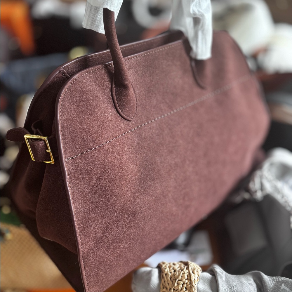 Elegant Brown Suede Women's Bag